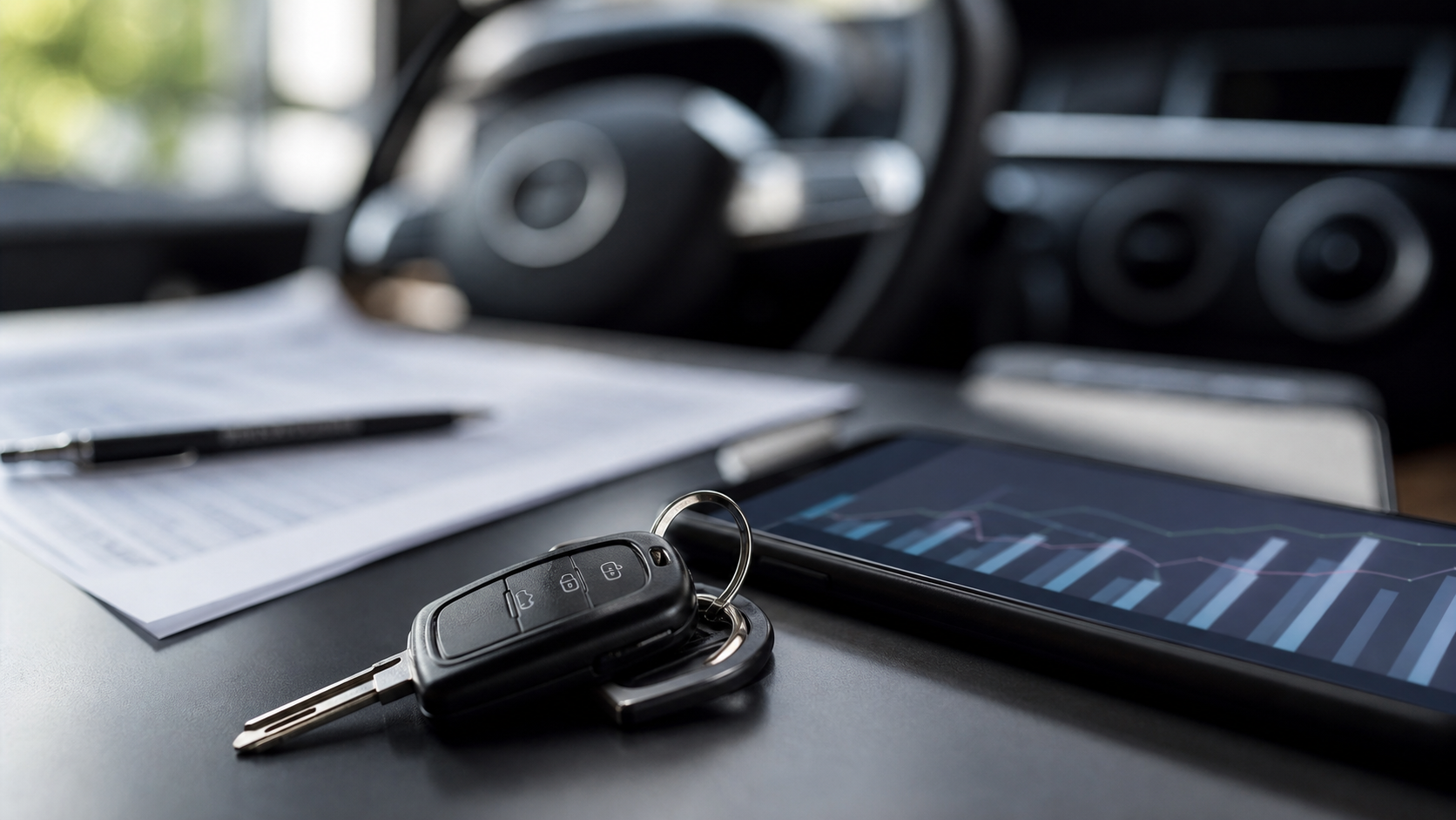 Assurance auto jeune conducteur avec clés et contrat