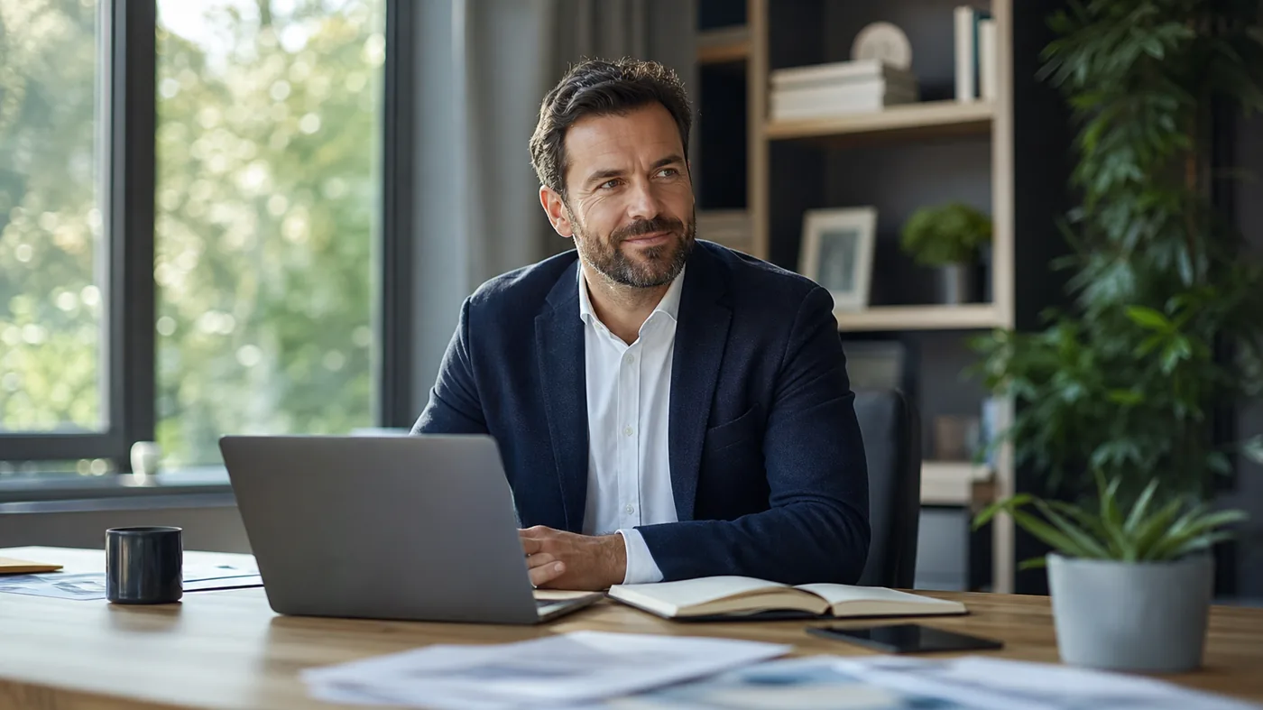 Entrepreneur de TPE PME qui structure les axes de développement de son activité