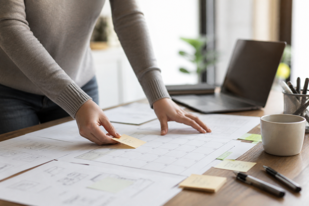 Préparation du calendrier éditorial d'une petite entreprise